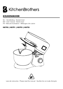 Mode d’emploi KitchenBrothers KB791 Robot sur socle