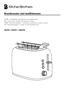 Mode d’emploi KitchenBrothers KB796 Grille pain