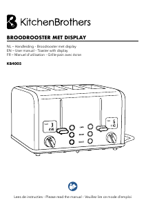Mode d’emploi KitchenBrothers KB4005 Grille pain