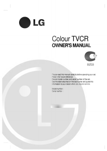 Handleiding LG KF-15FA92B Televisie