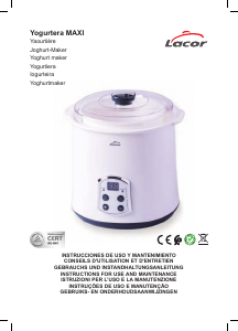 Bedienungsanleitung Lacor 69243 Maxi Joghurtbereiter