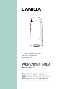 Manual Lanilia Wereniso Isola 39 Cooker Hood