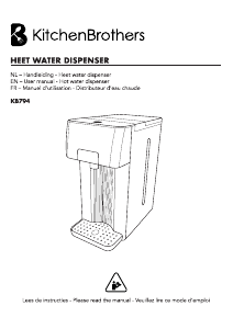 Mode d’emploi KitchenBrothers KB794 Fontaine à eau