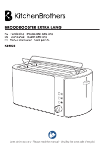 Mode d’emploi KitchenBrothers KB4008 Grille pain
