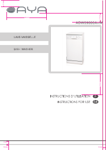 Mode d’emploi AYA ADW09000A+W Lave-vaisselle