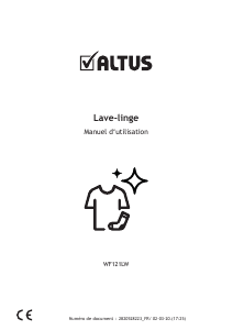 Mode d’emploi Altus WF121LW Lave-linge