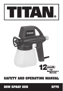 Handleiding Titan SF75 Verfspuit