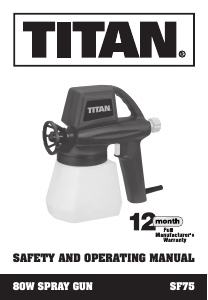Bruksanvisning Titan SF75 Färgspruta