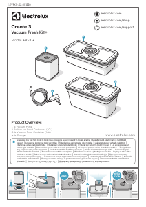 Manuale Electrolux EVFK1+ Create 3 Macchina per sottovuoto