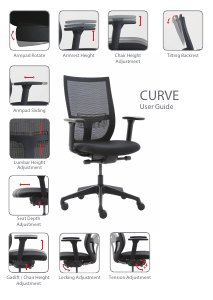 Handleiding Euroseats Curve Bureaustoel
