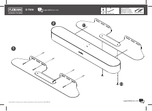 Manual de uso Flexson B-FWM Soporte de pared