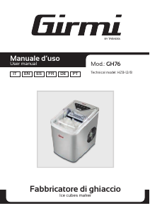 Manual Girmi GH7600 Ice Cube Maker