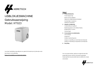 Handleiding Hometech HT023 IJsblokjesmachine