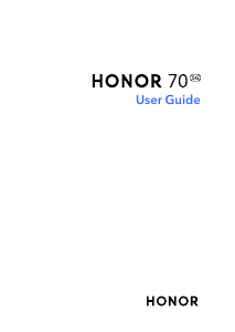 Handleiding Honor 70 Mobiele telefoon