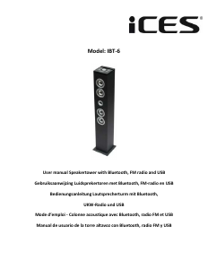 Mode d’emploi ICES IBT-6 Haut-parleur