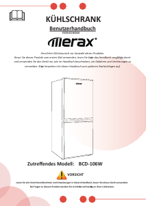 Mode d’emploi Merax BCD-106W Réfrigérateur combiné