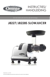 Handleiding Omega J8228S Sapcentrifuge