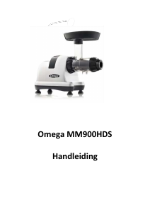 Handleiding Omega MM900HDS Sapcentrifuge