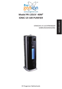 Handleiding Progenion PR-135UV Luchtreiniger