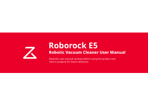 Handleiding Roborock E5 Stofzuiger