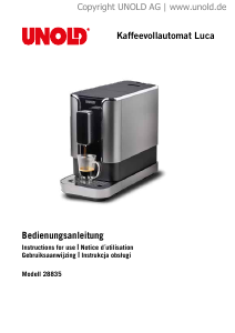 Bedienungsanleitung Unold 28835 Luca Kaffeemaschine
