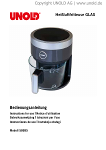 Bedienungsanleitung Unold 58695 Glas Fritteuse