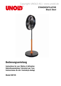 Instrukcja Unold 86725 Wentylator