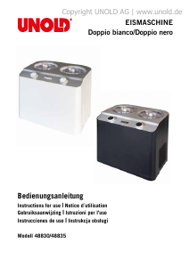 Bedienungsanleitung Unold 48835 Doppio Eismaschine