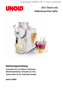 Bedienungsanleitung Unold 48950 Sofie Eismaschine