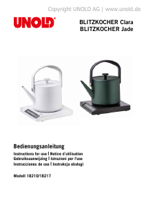 Manual de uso Unold 18210 Hervidor