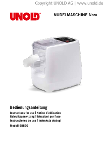 Manuale Unold 68820 Nora Macchina per pasta