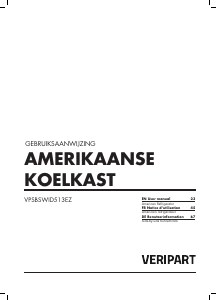 Manual Veripart VPSBSWID513EZ Fridge-Freezer