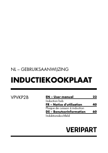 Mode d’emploi Veripart VPVKP2B Table de cuisson