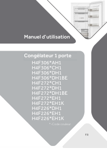 Mode d’emploi Haier H4F226WEH1 Réfrigérateur combiné