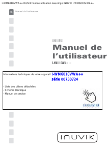 Mode d’emploi Inuvik I-WM6010VWA++ Lave-linge