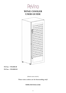 Brugsanvisning PeVino PG300D-B Vinkøleskab