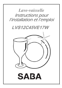 Mode d’emploi SABA LVS4512VE17W Lave-vaisselle