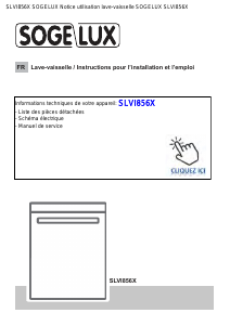 Mode d’emploi Sogelux SLVI856X Lave-vaisselle