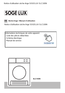 Mode d’emploi Sogelux SLC100N Sèche-linge