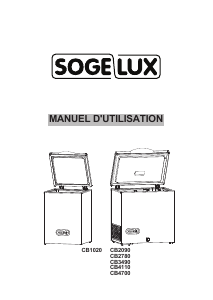 Mode d’emploi Sogelux CB2780 Congélateur