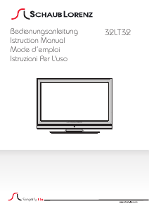 Manual Schaub Lorenz 32LT32 LCD Television