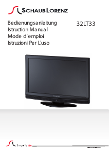 Mode d’emploi Schaub Lorenz 32LT33 Téléviseur LCD