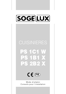 Mode d’emploi Sogelux PS2B2X Cuisinière