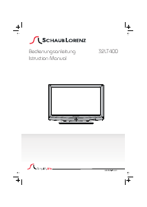 Bedienungsanleitung Schaub Lorenz 32LT400 LCD fernseher