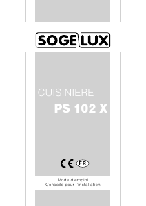 Mode d’emploi Sogelux PS102X Cuisinière