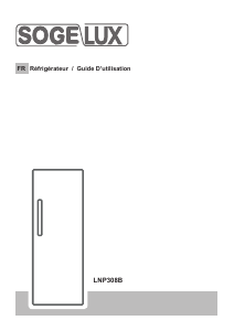 Mode d’emploi Sogelux LNP308B Réfrigérateur