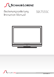 Manual Schaub Lorenz 32LT555C LCD Television