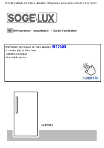 Mode d’emploi Sogelux INT2503 Réfrigérateur