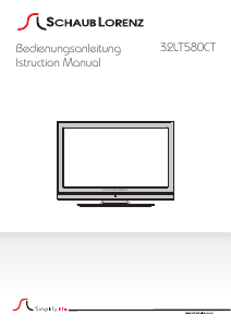 Manual Schaub Lorenz 32LT580CT LCD Television