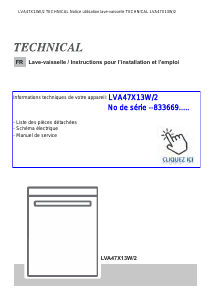 Mode d’emploi Technical LVA47X13W2 Lave-vaisselle
